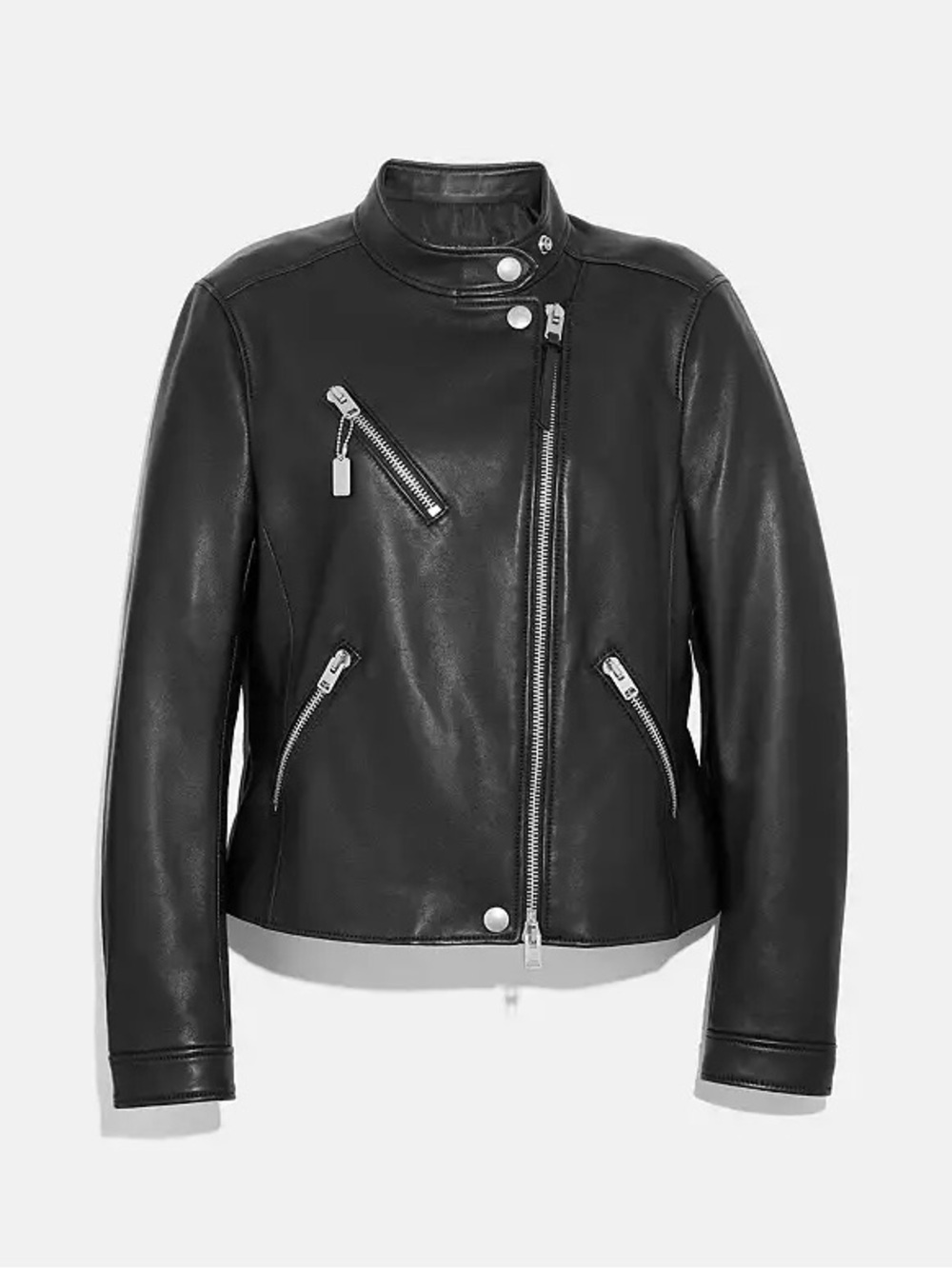 COACH Uptown Racer Leather Jacket